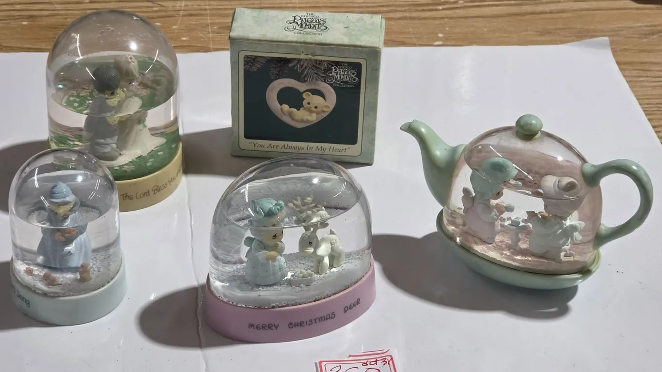 Precious Moments Snow Globe etc. Lot