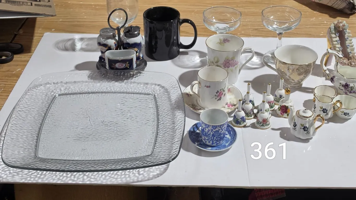 Assorted Glassware & Chinaware Lot