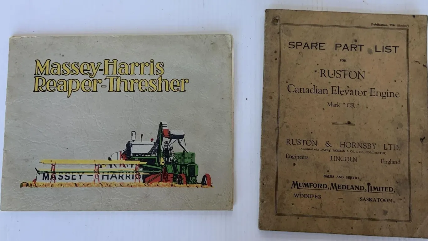 Ruston Parts List 1927 Massey Harris Reaper Brochure