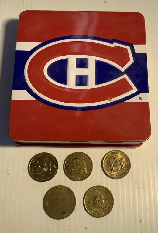 Montreal Canadiens Nox and Five Confederation Tokens