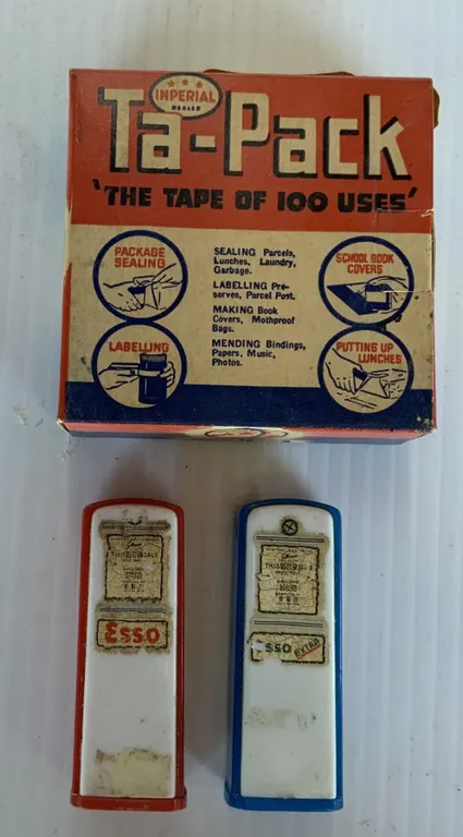 ESSO salt and pepper shakers TA Pack Tape