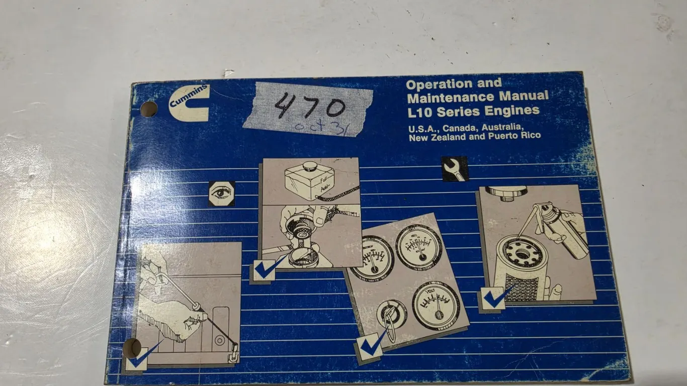 1989 Operation & Maintenance Manual L10 Series Engines Cummins