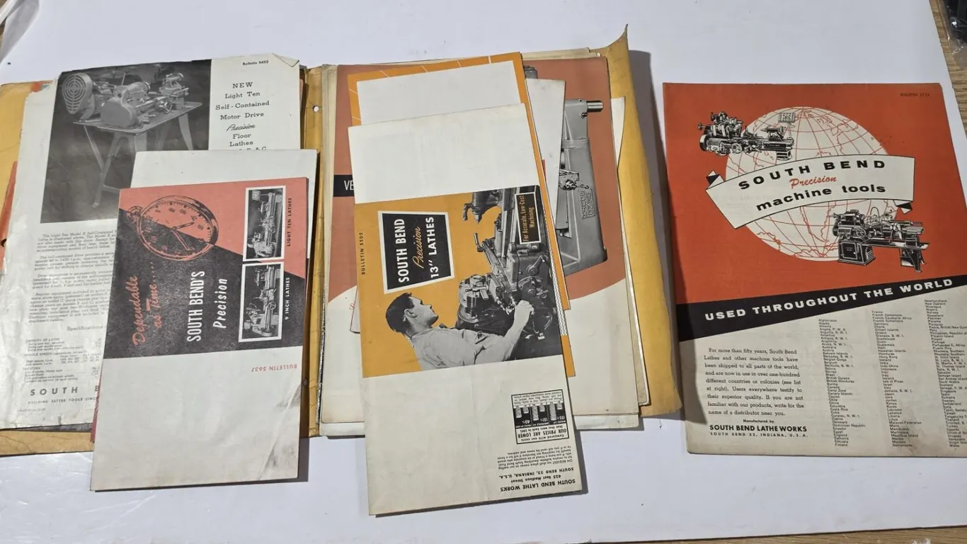 Various South Bend Catalogues & Booklets