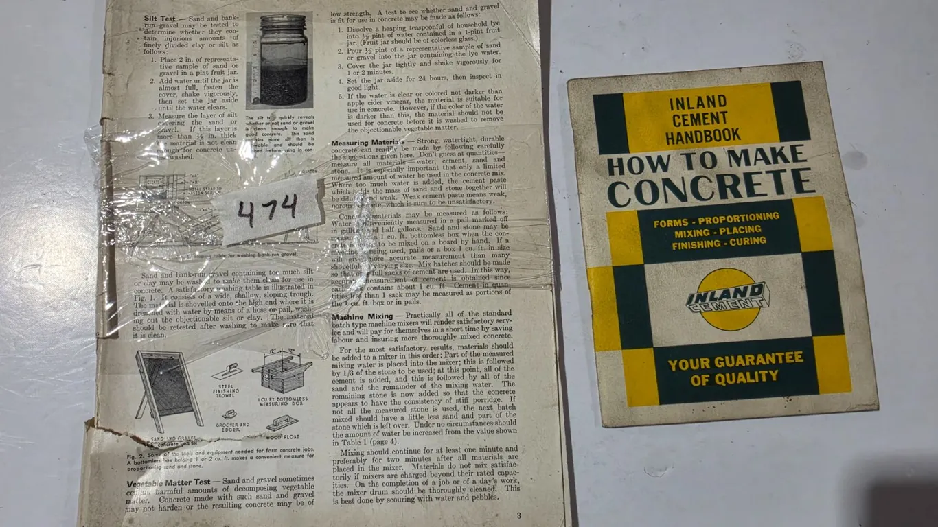 Construction Cementing Information Booklets (one is missing cover)