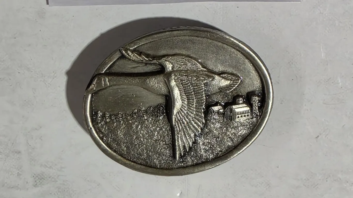 1984 Canada Goose Belt Buckle, Bergamot Brass Works