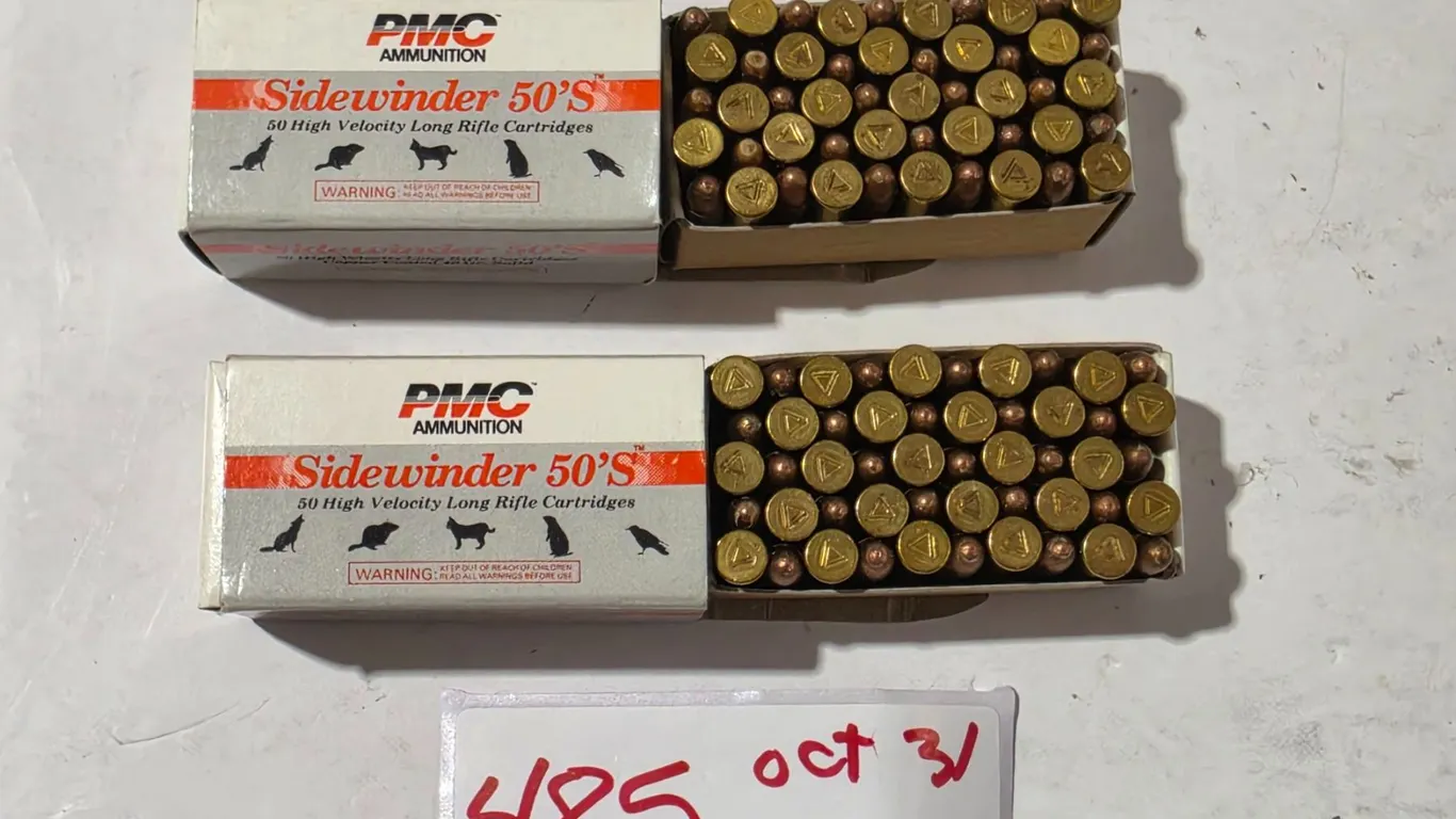 (2) Full Boxes PMC .22cal Sidewinder 50’s **PAL REQUIRED**