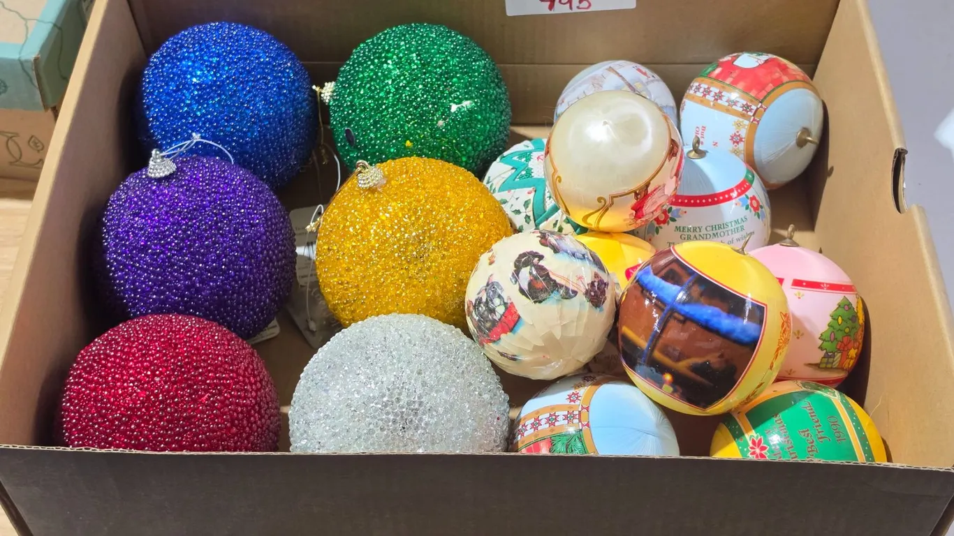 Vintage Christmas Ball Ornaments