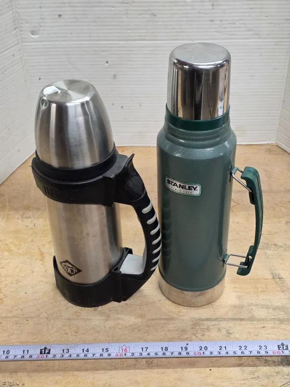 (2) Stanley and Rock Thermoses