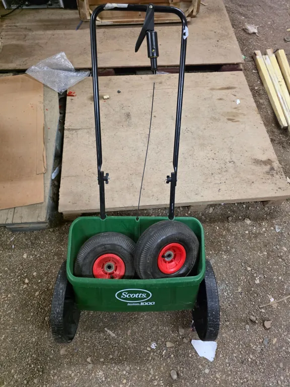 Scotts Seed Spreader and (2) Utility Tires