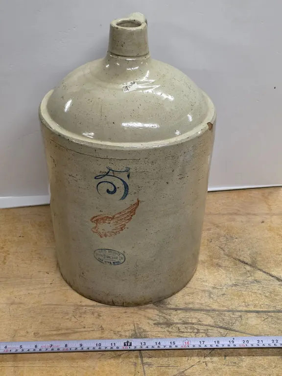 Red Wing #5 Stoneware Jug – Some Chips