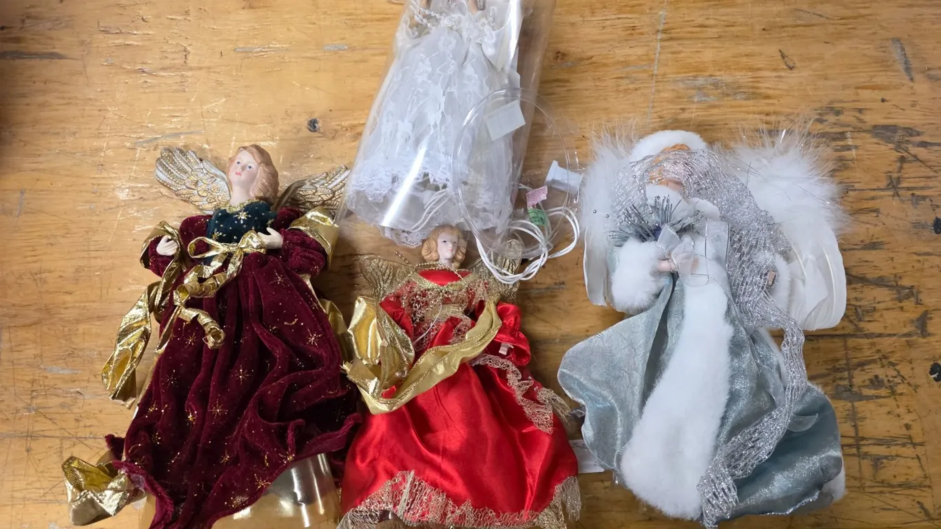 (4) Angel Christmas Tree Toppers