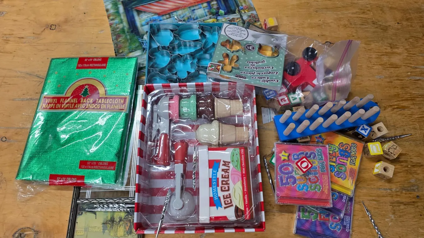 Misc. Lot – NEW Cookie Cutters, Mellisa & Doug Ice Cream Set, Kids’ Music CDs, etc
