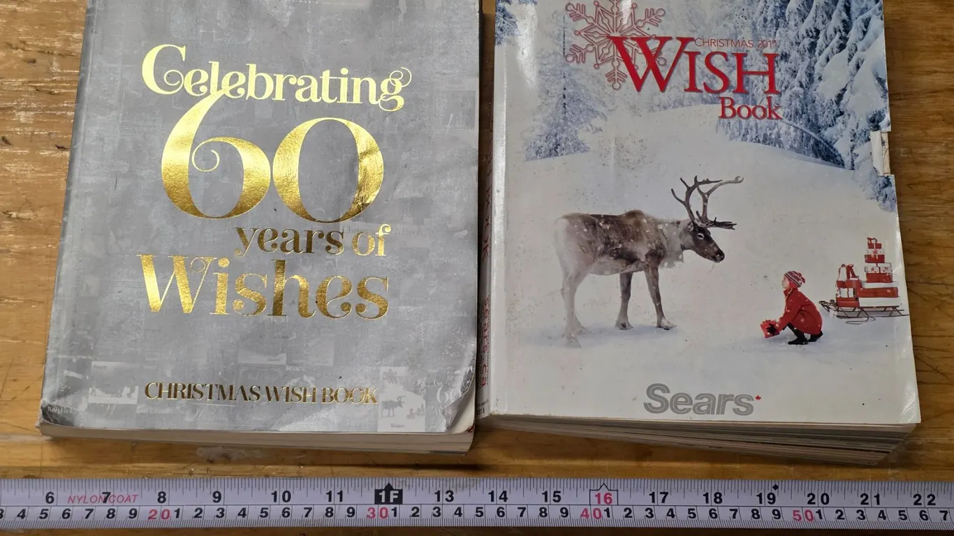 (2) Sears Christmas Wish Books – 2011 & 2017