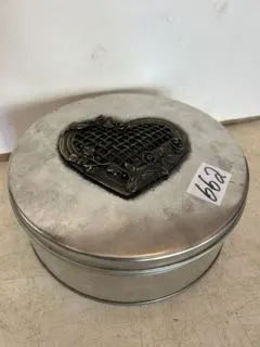 Heavy Heart on Tin – 8”x 3”