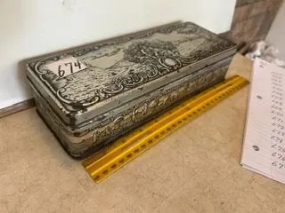 Decorative Metal Box – 11”x 4”x 2 ½”