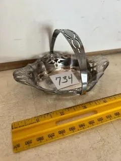 5” Silver Plate Basket