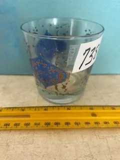 MCM Whiskey Glass, 3 ¼” Tall