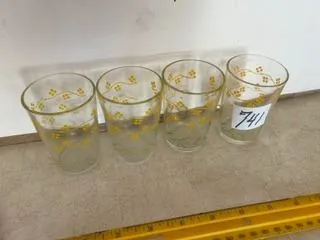 Set of (4) Swanky Swigs 3” Tall Glasses