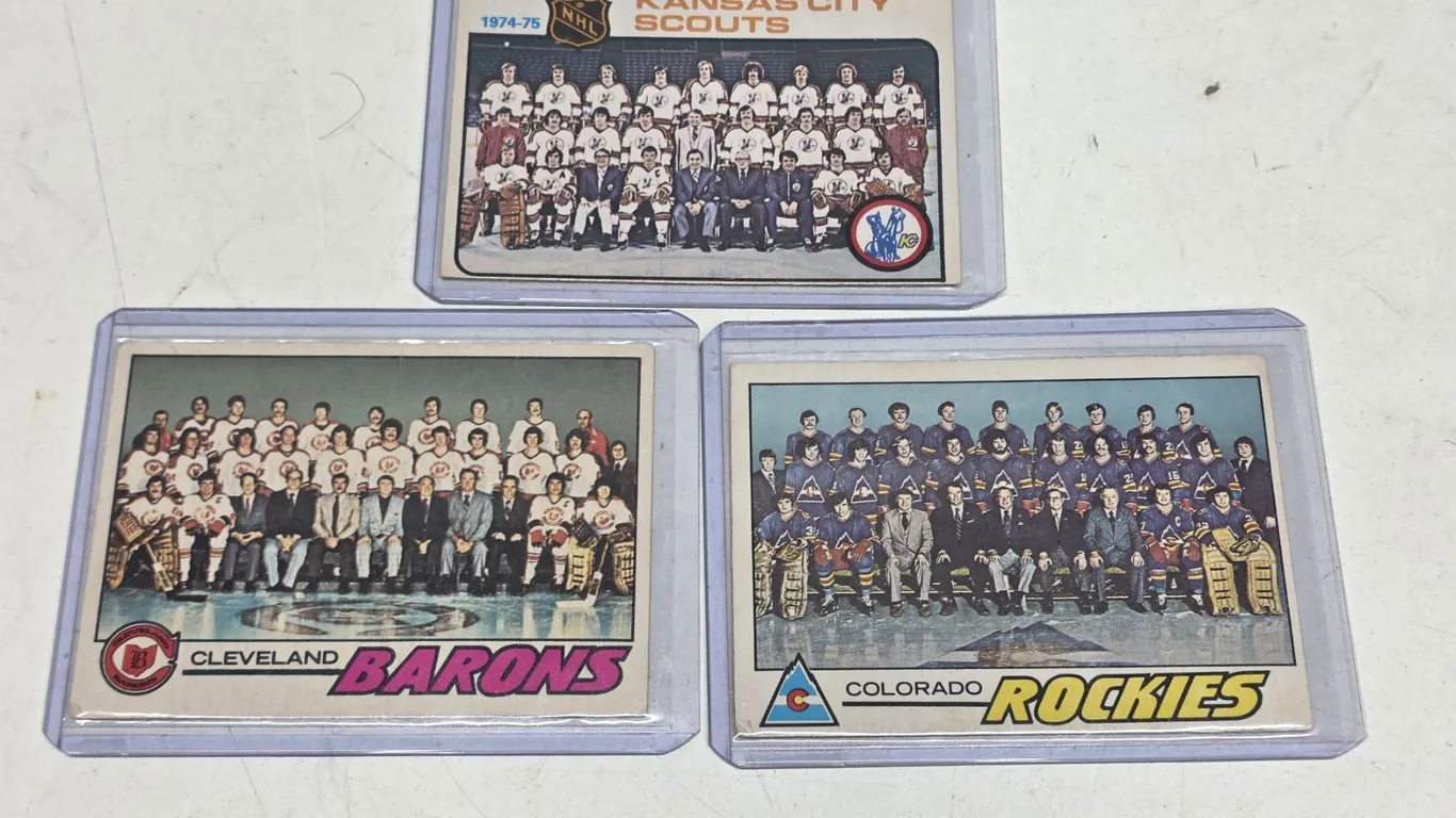 Rockies Scouts Barons Team Checklists O-Pee-Chee Marked