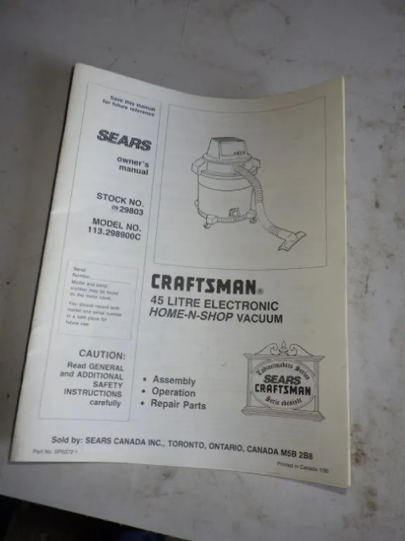 Sears Craftsman Shop Vacuum