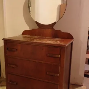 Art Deco Dresser With Mirror
