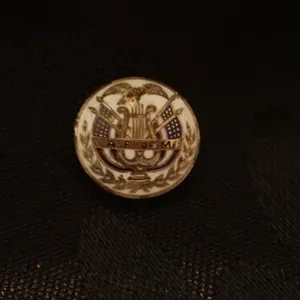 American Enamel Porcelain Button American Federation of Musicians