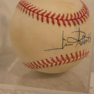 1993 Jim Abbott Autographed Baseball with Certificate of Authenticity