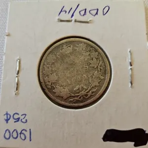 1900 Cdn 25 cent