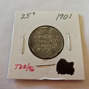 1901 Cdn 25 cent