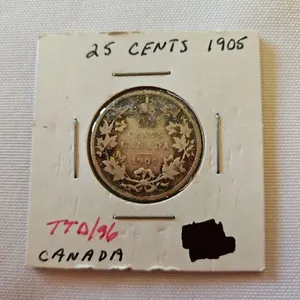 1905 Cdn 25 cent