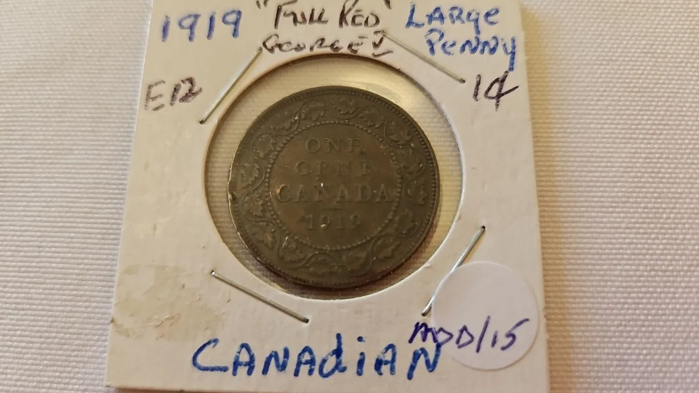 1919 Cdn lg. cent - Full Red