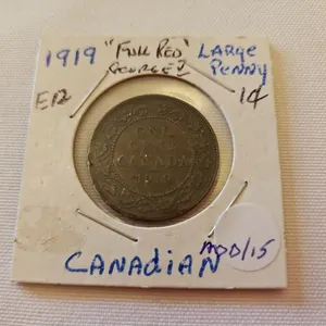 1919 Cdn lg. cent - Full Red