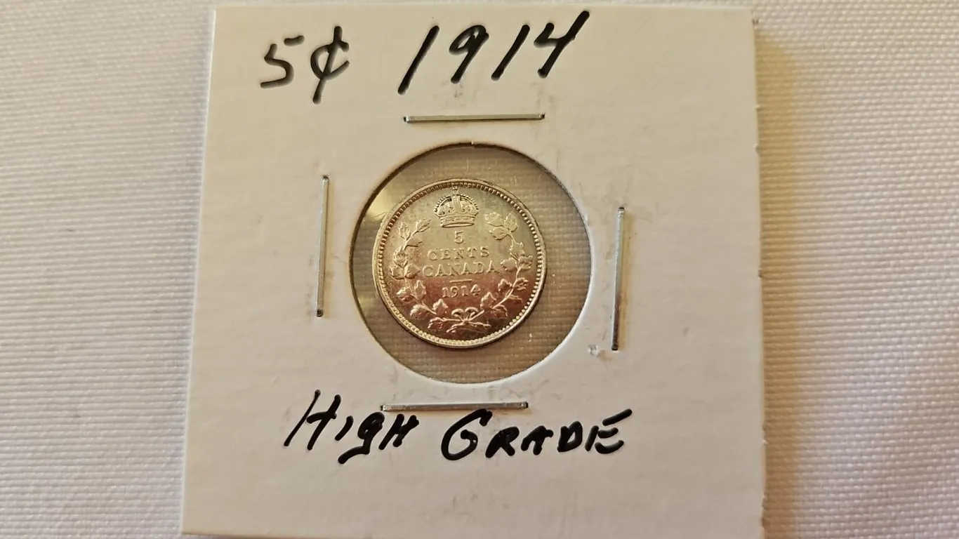 1914 Cdn 5 cent