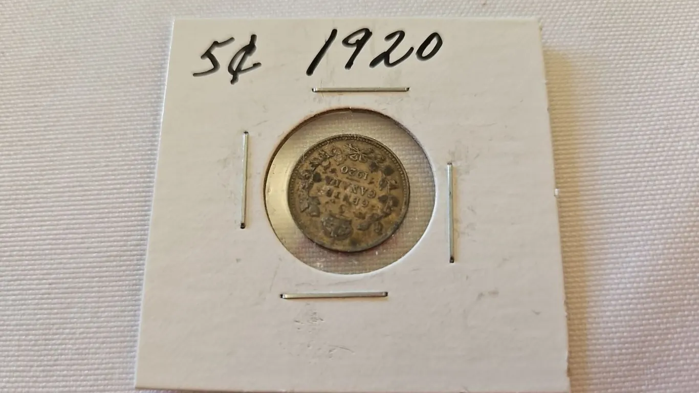 1920 Cdn 5 cent