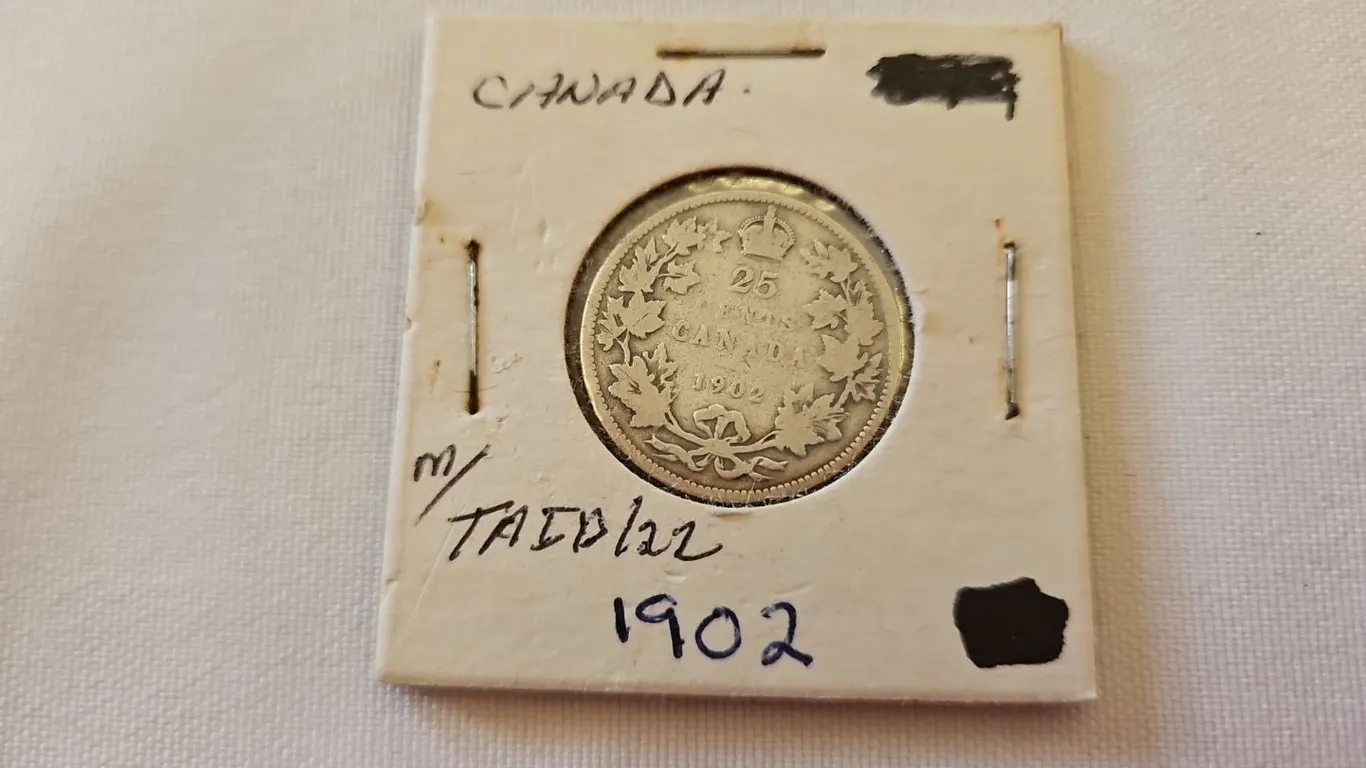 1902 Cdn 25 cent