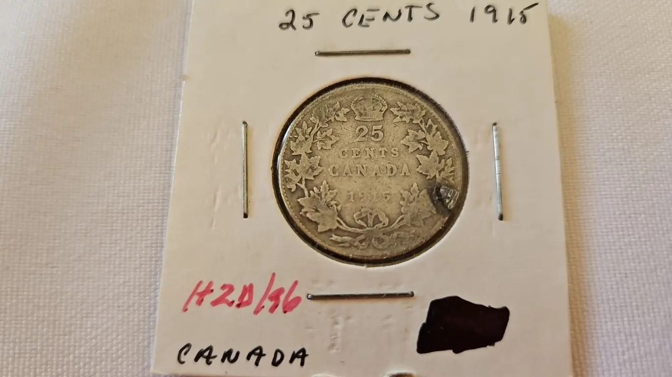 1915 Cdn 25 cent