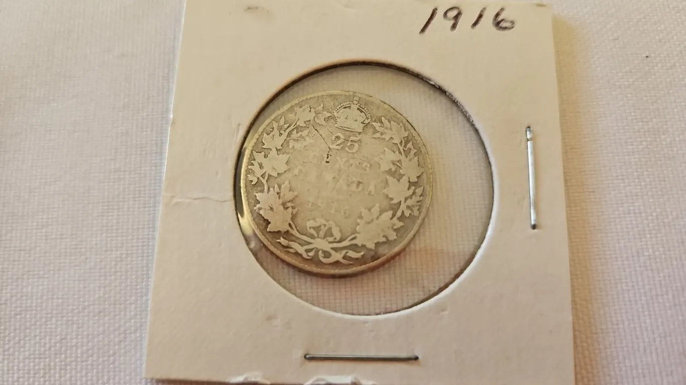1916 Cdn 25 cent