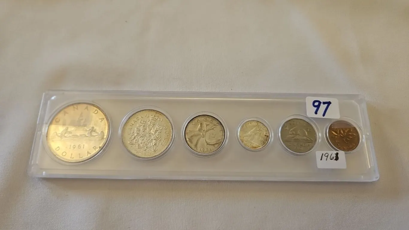 1961 Cdn coin set