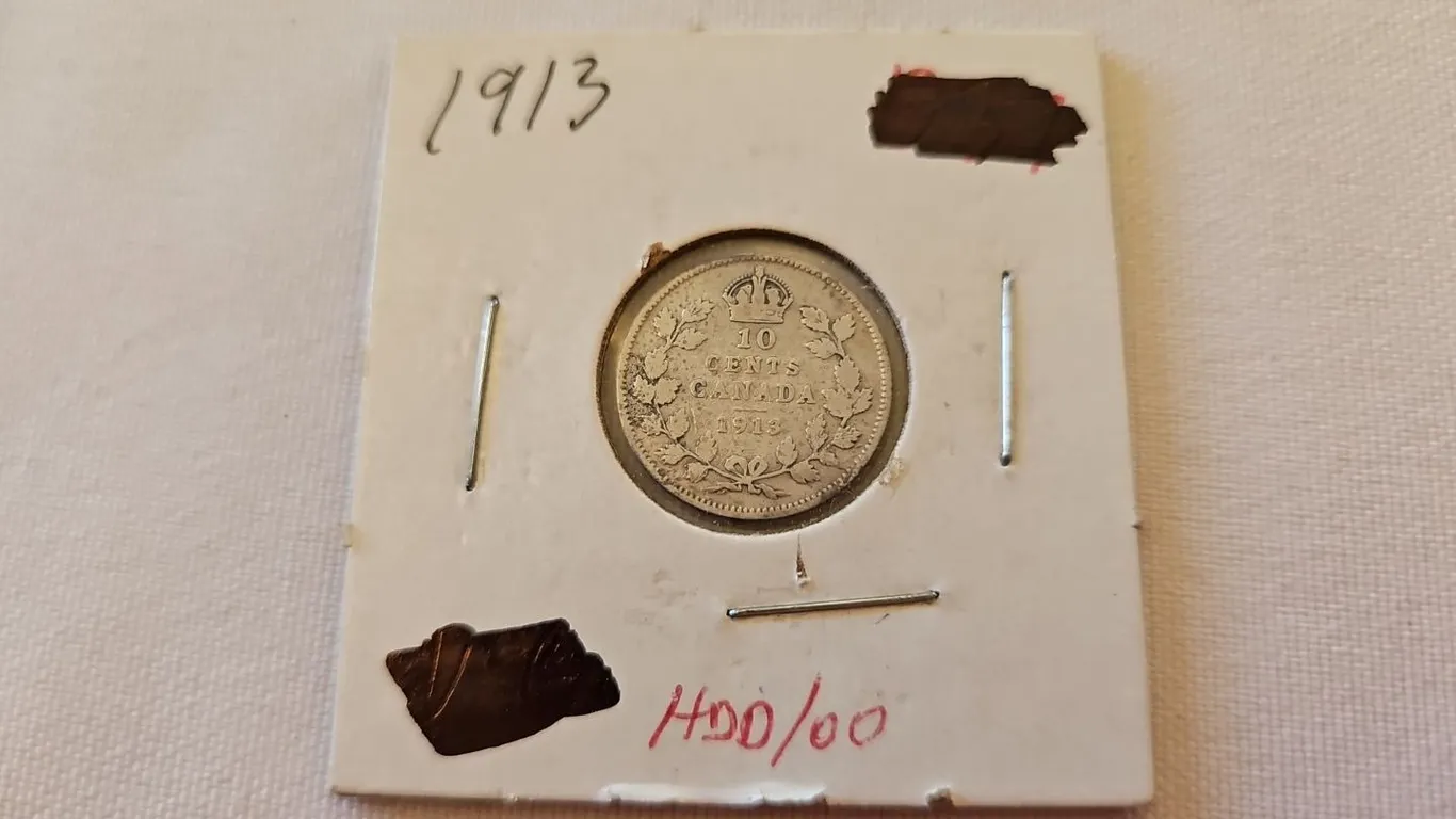 1913 Cdn 10 cent