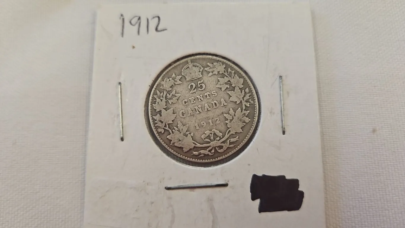 1912 Cdn 25 cent