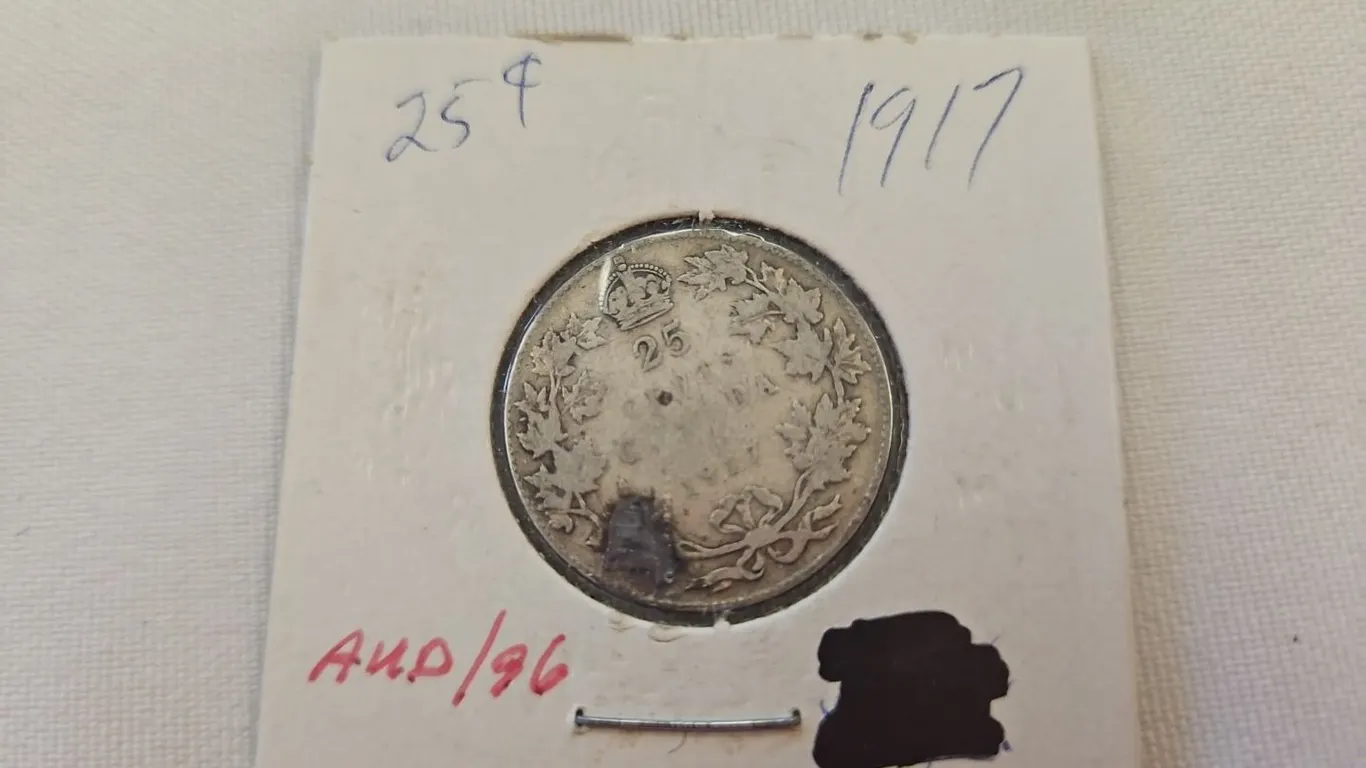 1917 Cdn 25 cent