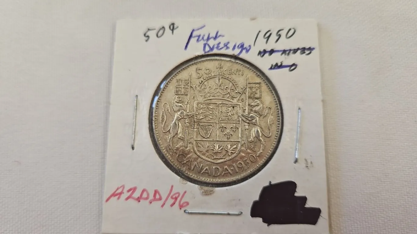 1950 Cdn 50 cent, FD