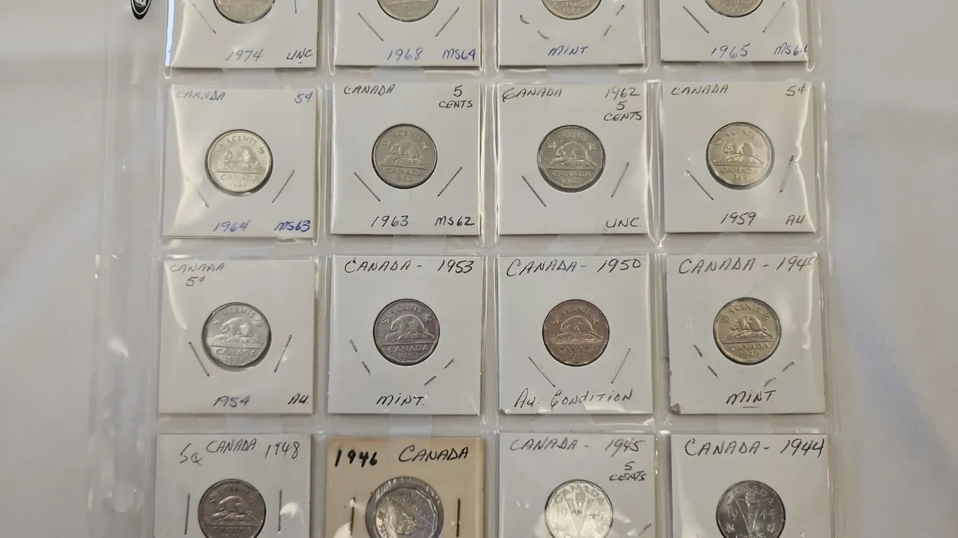 16 - Cdn nickels, UNC-MS