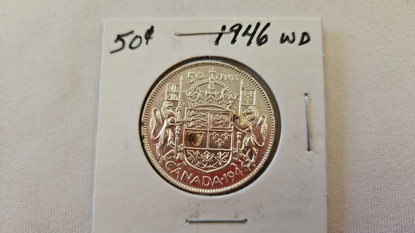1946 Cdn 50 cent WD