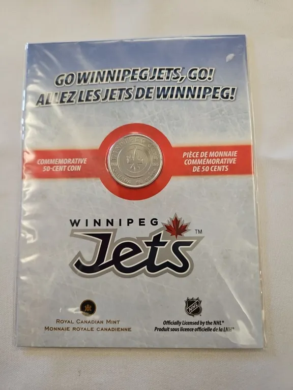 2012 Wpg Jet's Commemorative 50 cent coin - sealed