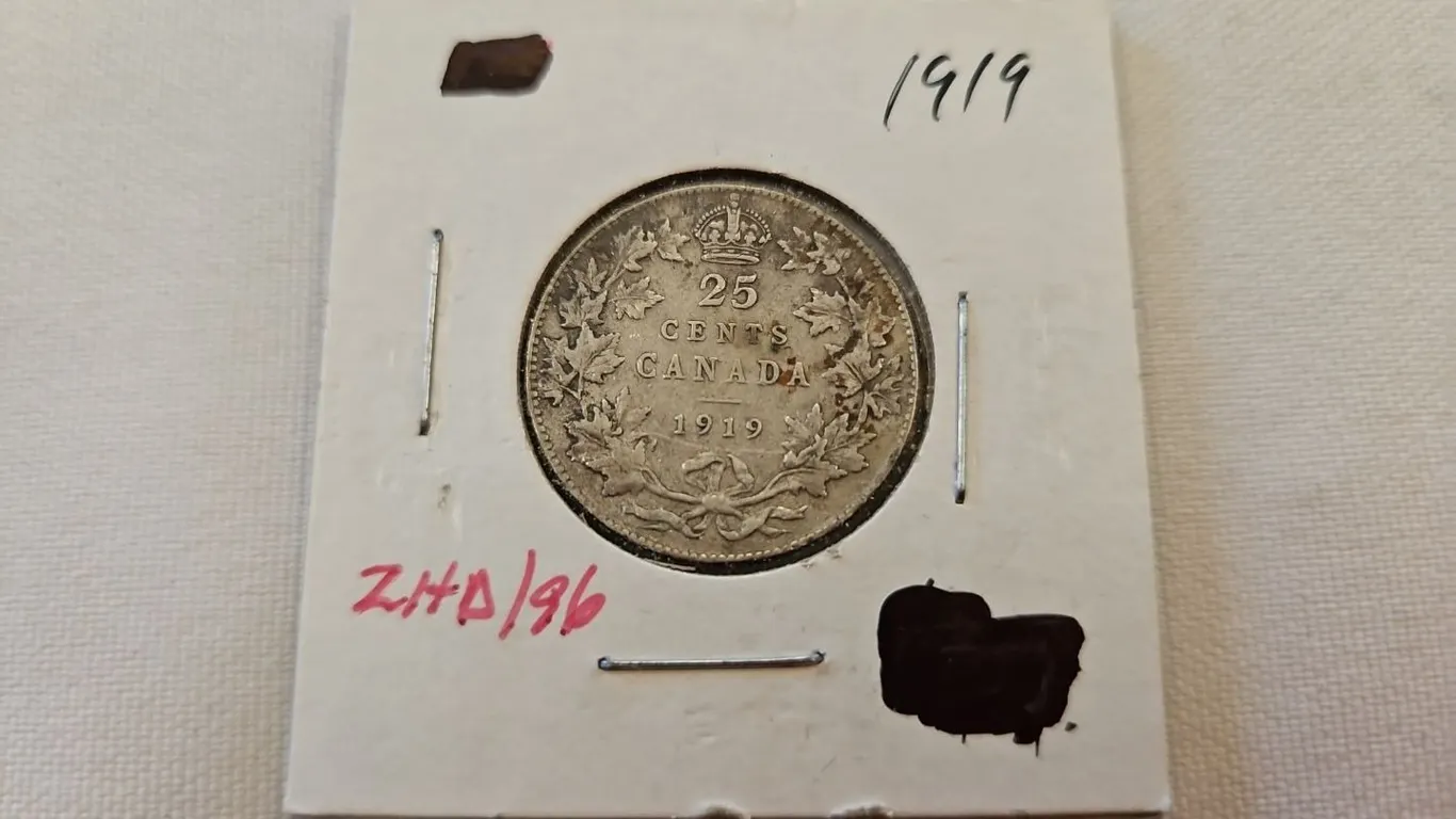 1919 Cdn 25 cent
