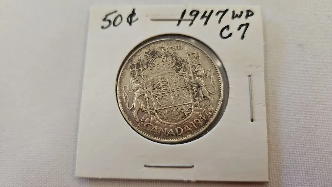 1947 Cdn 50 cent WD C7