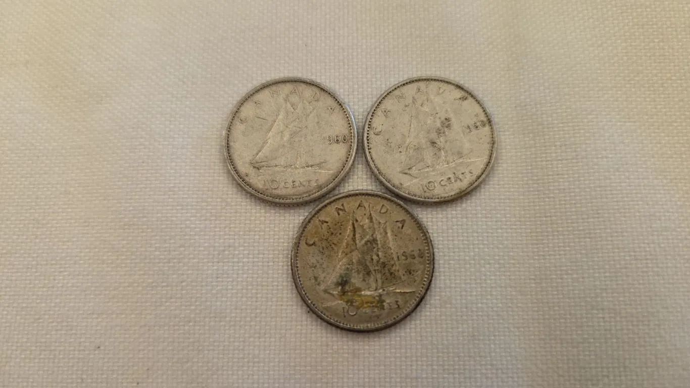 3 - 1960 Cdn dimes