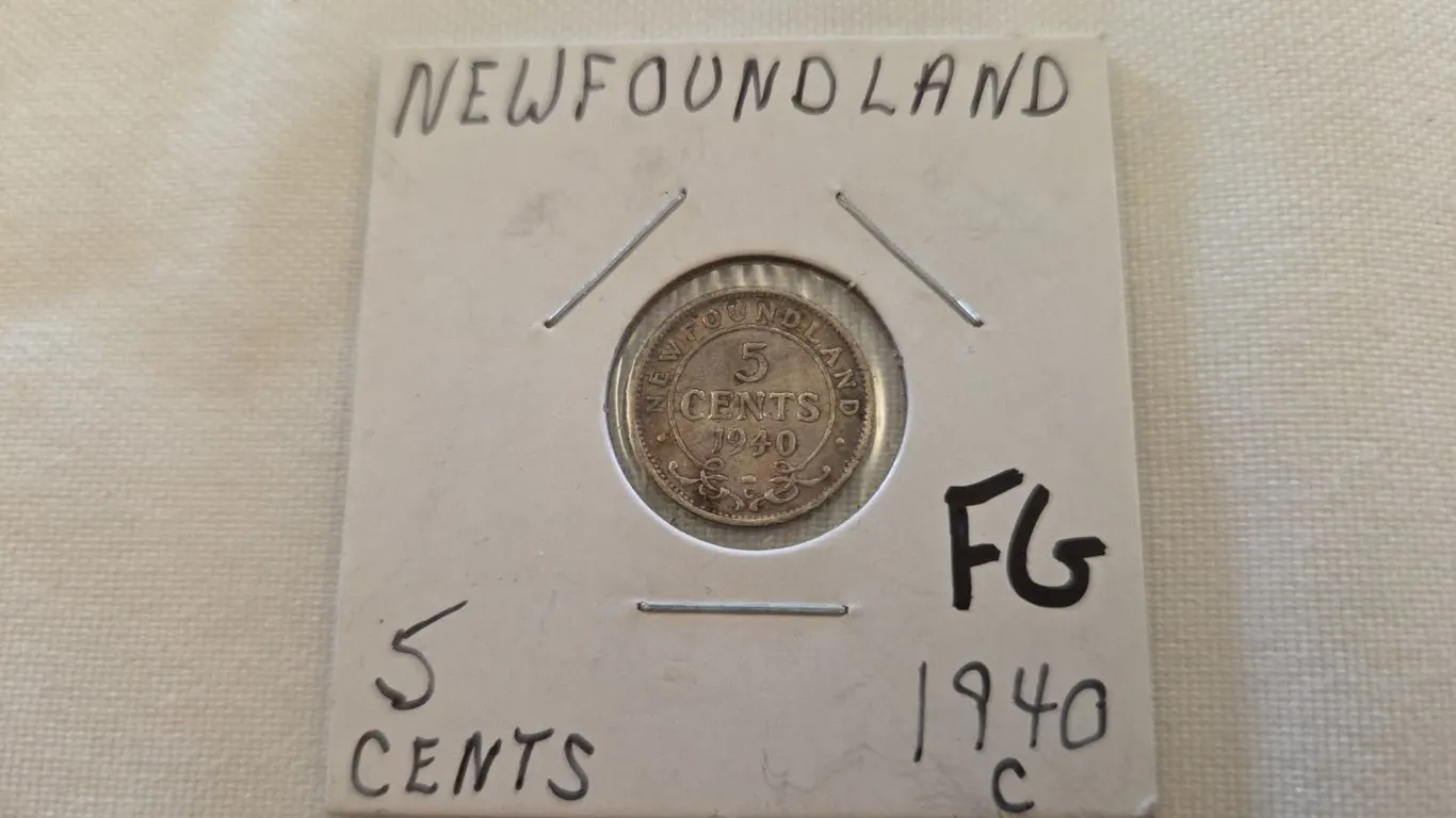 1940C NFLD 5 cent