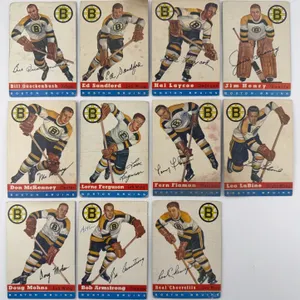1954-55 Topps Hockey Boston Bruins Team Lot Vintage NHL Cards
